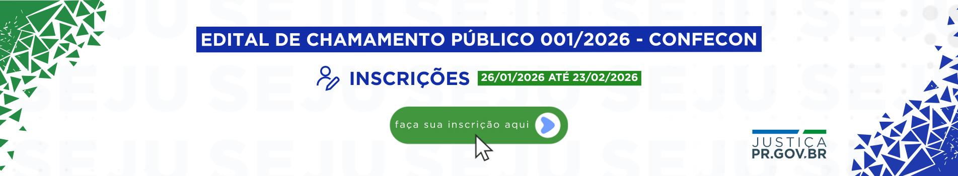 edital de chamamento