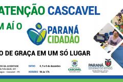 Cascavel recebe feira do Paraná Cidadão com serviços gratuitos 