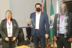 Secretaria da Justiça entrega máscaras protetoras ‘Face Shield’ para o Hospital Nossa das Graças